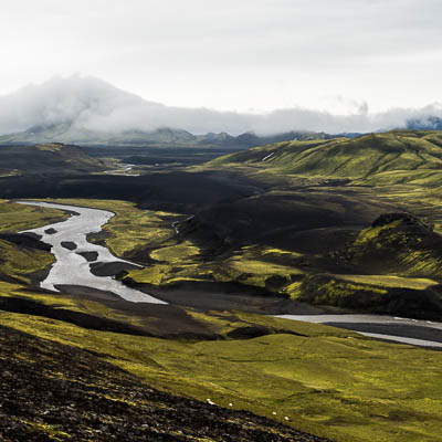 Flussverlauf bei Suðurland